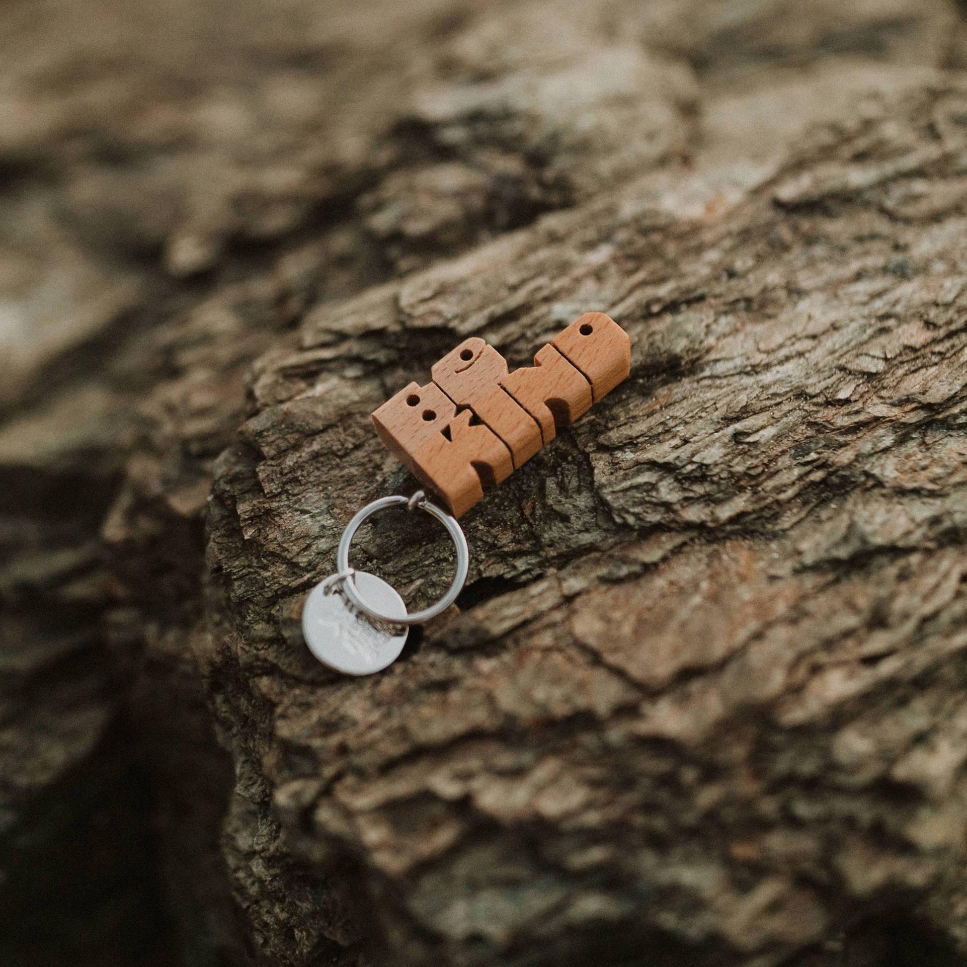 BE KIND Wood Keychain - Trek Light