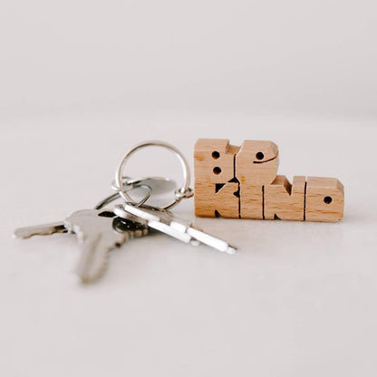 BE KIND Wood Keychain - Trek Light