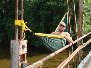 Bret and the Trek Light Bridge Hammock