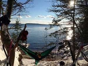 Snow Hammock Camping