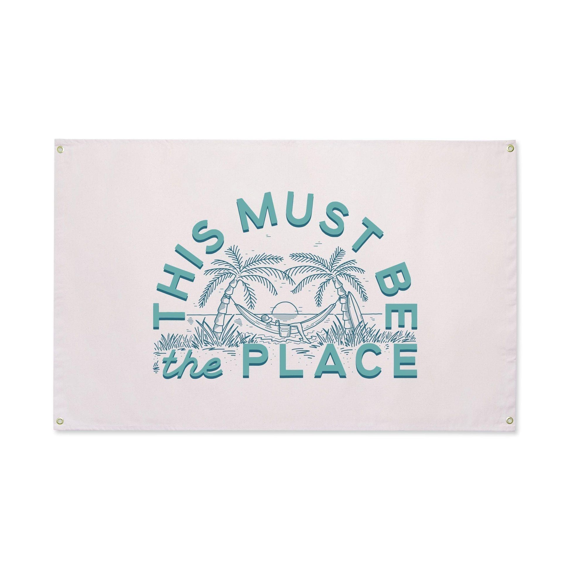 This Must Be The Place Canvas Flag - Trek Light