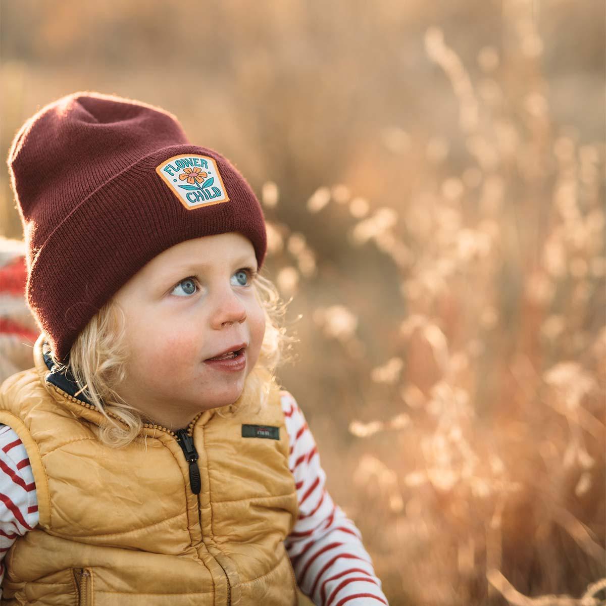 Flower Child Kids Beanie - Trek Light