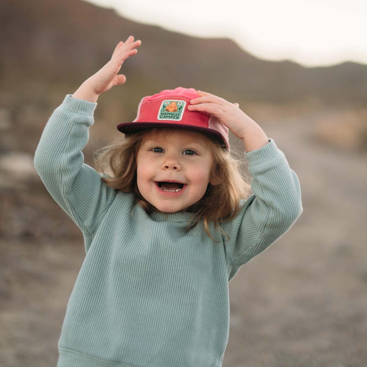 Happiest Camper Bear Kids Hat - Trek Light