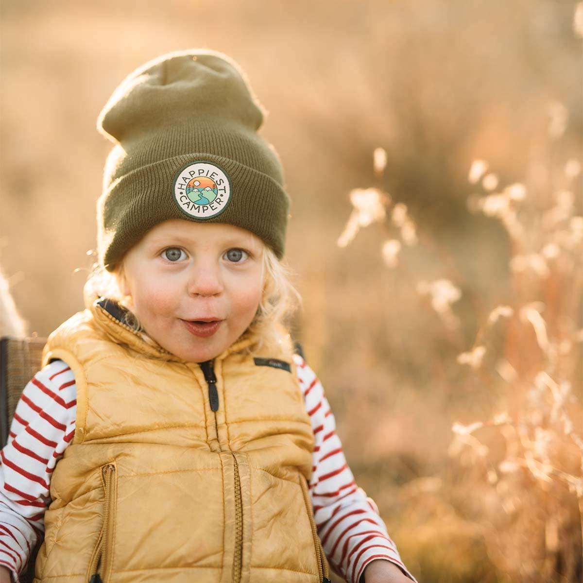 Happiest Camper Kids Beanie - Trek Light