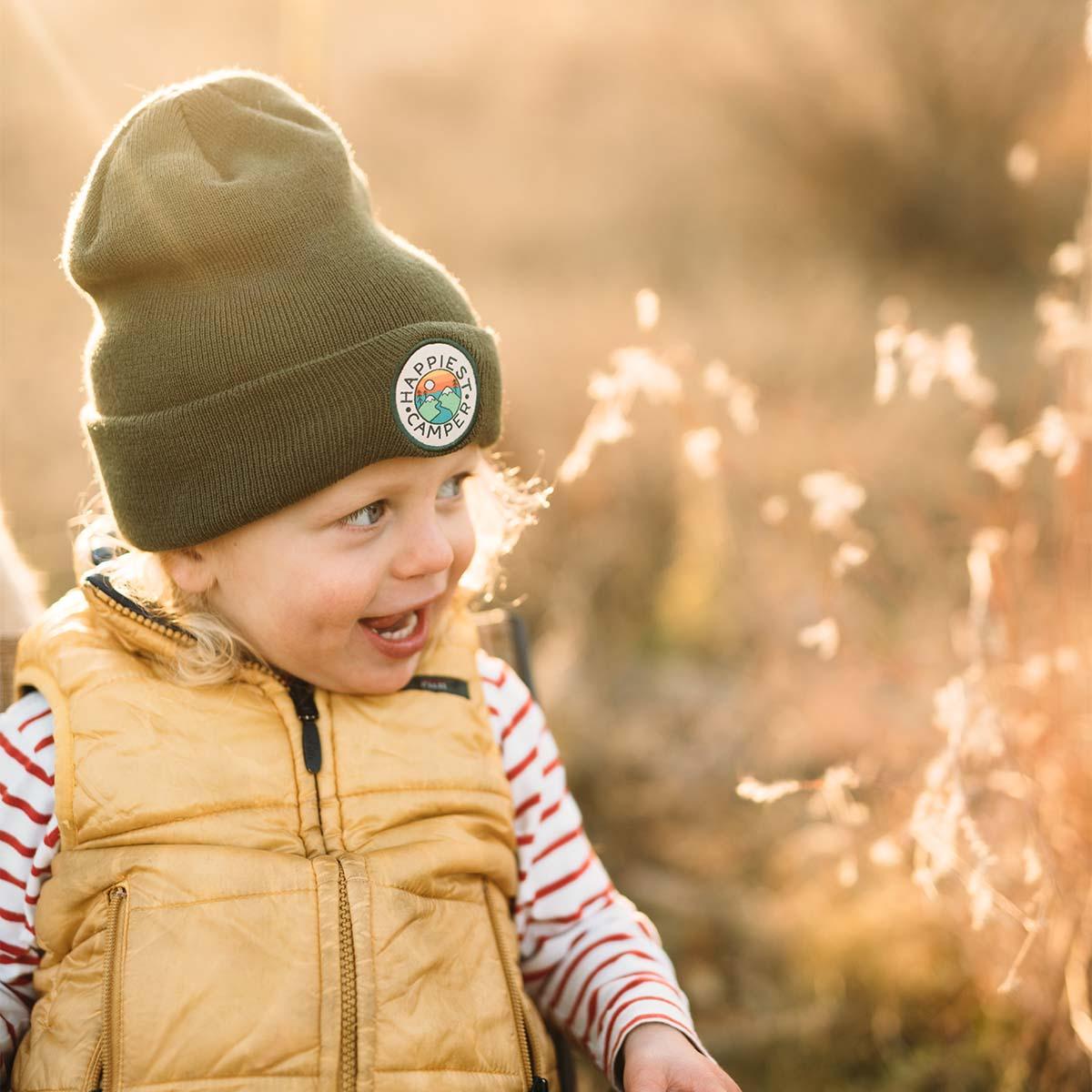 Happiest Camper Kids Beanie - Trek Light