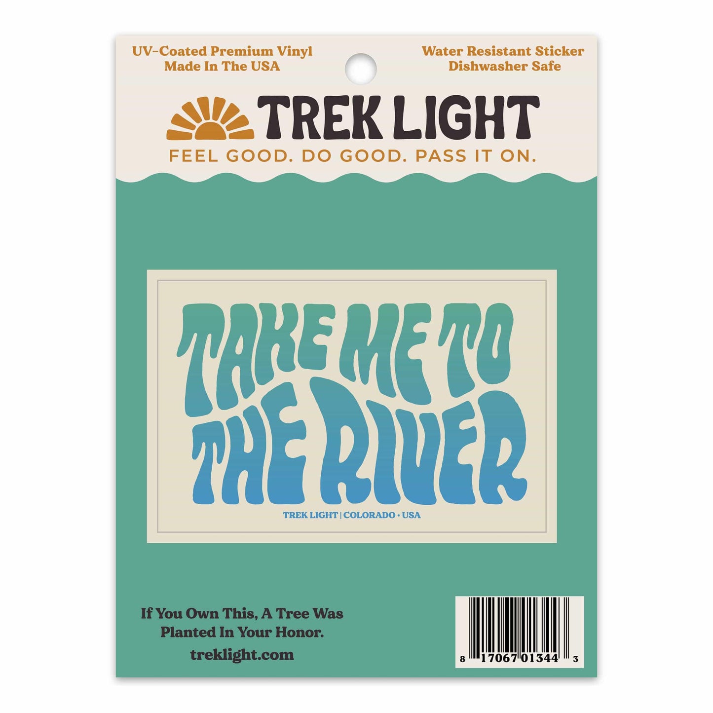 Take Me To The River Sticker - Default Title - Trek Light